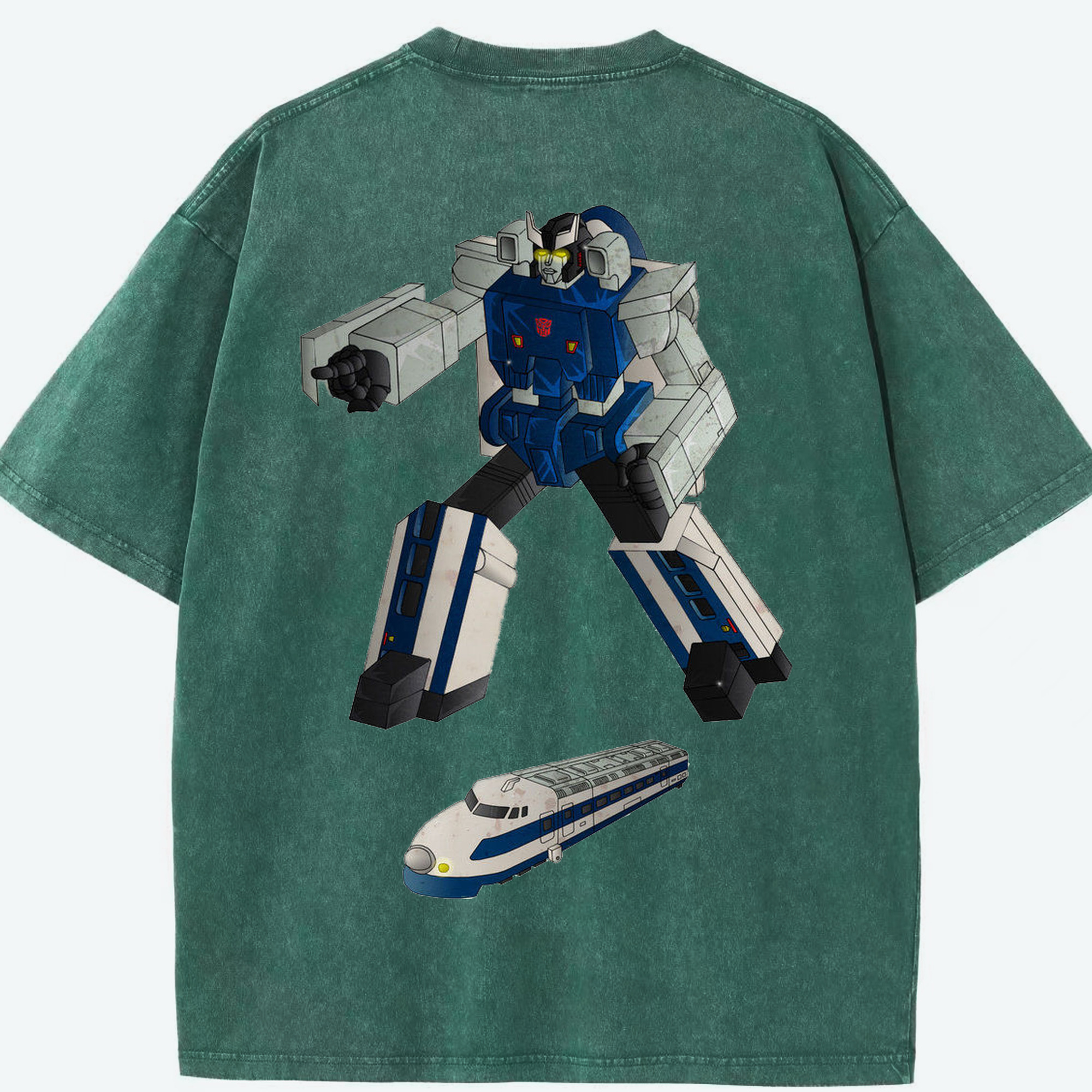（画像用）  綿100% ヴィンテージ風 半袖Tシャツ（背面プリント）